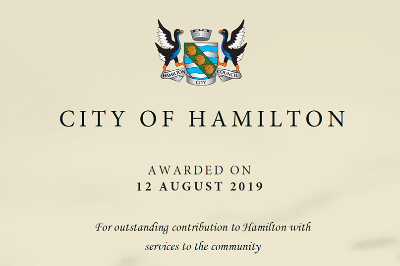 Inspiring Hamiltonians recognised with Civic Awards Hamilton City Council