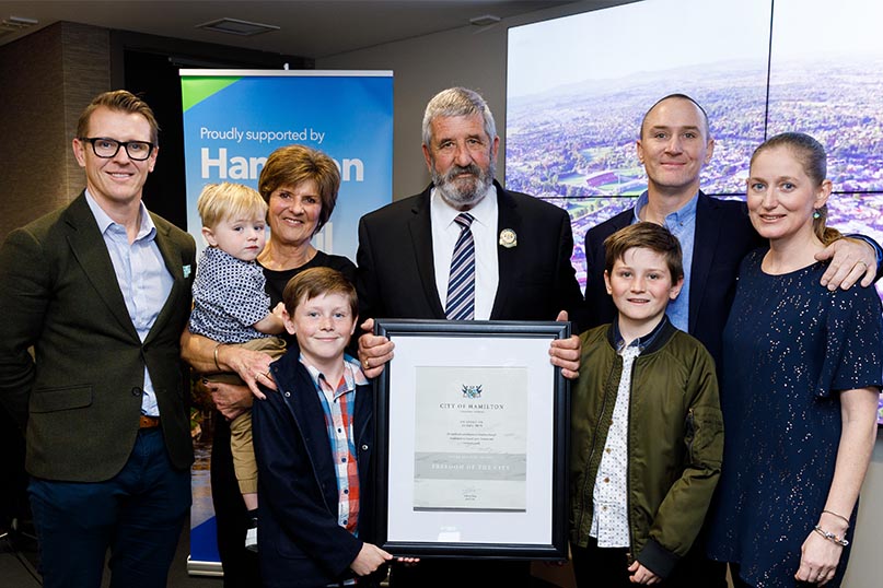 Peter Bos awarded Freedom of the City image
